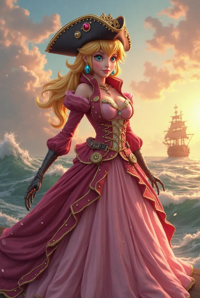 Princess Peach in the Captain Hook costume