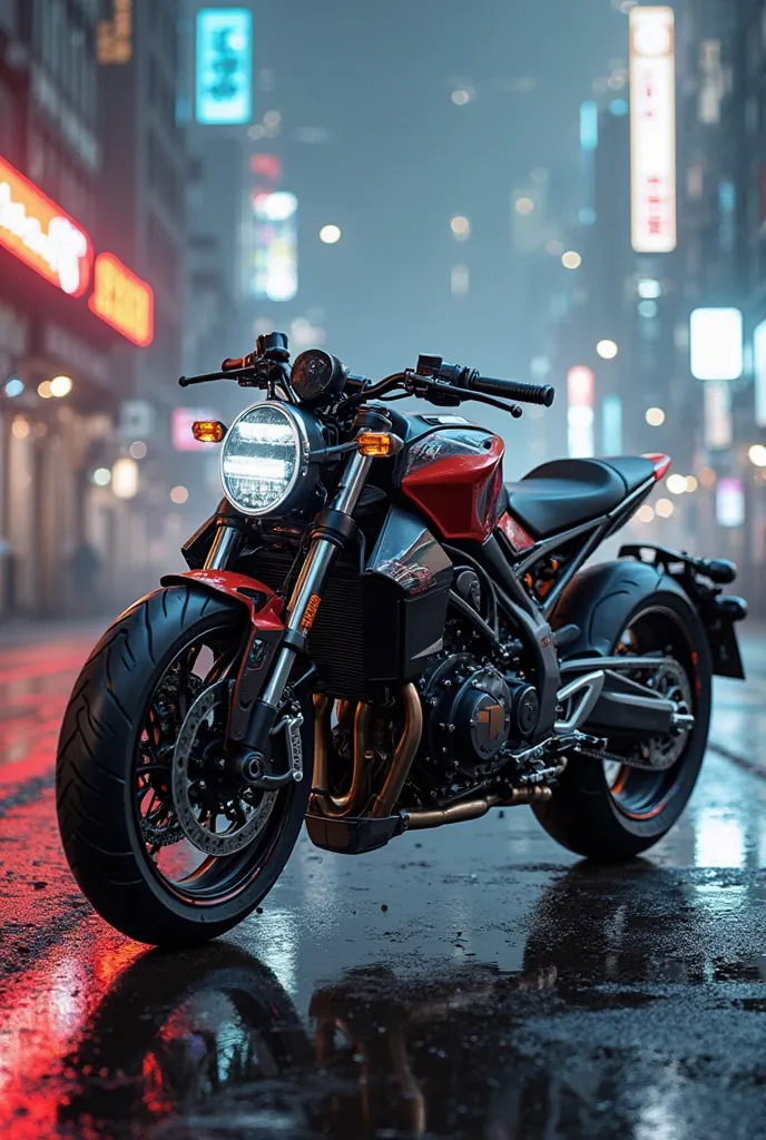 Do you want the image to combine design elements of the Honda CB 190 with the focus of a KTM 250