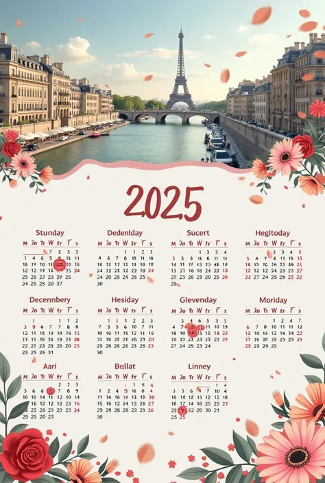 Génère moi le calendrier 2025 en France avec les soldes d'hiver été black Friday etc?