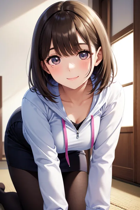 anegasaki nene, shiny brown short hair, beautiful brown eyes, smiling face, sparkling pupils, (fine grain), highly detailed eyes, highly detailed face, highly detailed eyes,, (masterpiece:1.2, best quality), ((only1 girl)), cowboy shot,cowboy shot,, 




m...