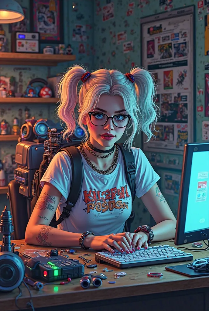 Harley quinn versi nerd