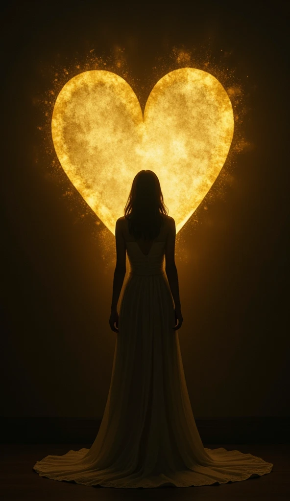 The theme conveys love？That question、 Dark 、gold、 heart