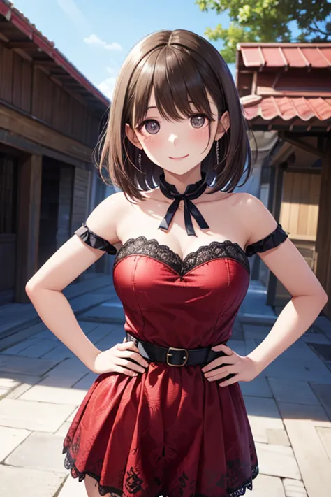 anegasaki nene, shiny brown short hair, beautiful brown eyes, smiling face, sparkling pupils, (fine grain), highly detailed eyes, highly detailed face, highly detailed eyes,, (masterpiece:1.2, best quality), ((only1 girl)), cowboy shot,cowboy shot,, 




1...