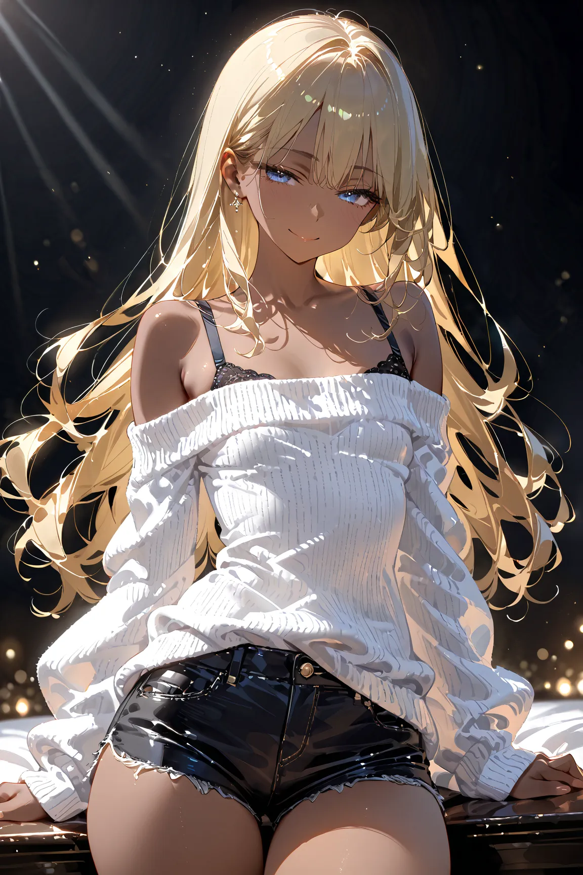 (dark skin:1.5),　tall woman,　24yo,

masterpiece, best quality, ultra detailed,  highres icon, 4K, 8k, extremely detailed CG, accurate,  Ultra High Definition, 

cowboy shot,　looking at viewer,

smile,　half-lidded eyes,　alluring gaze,　slightly closed eyes,　...