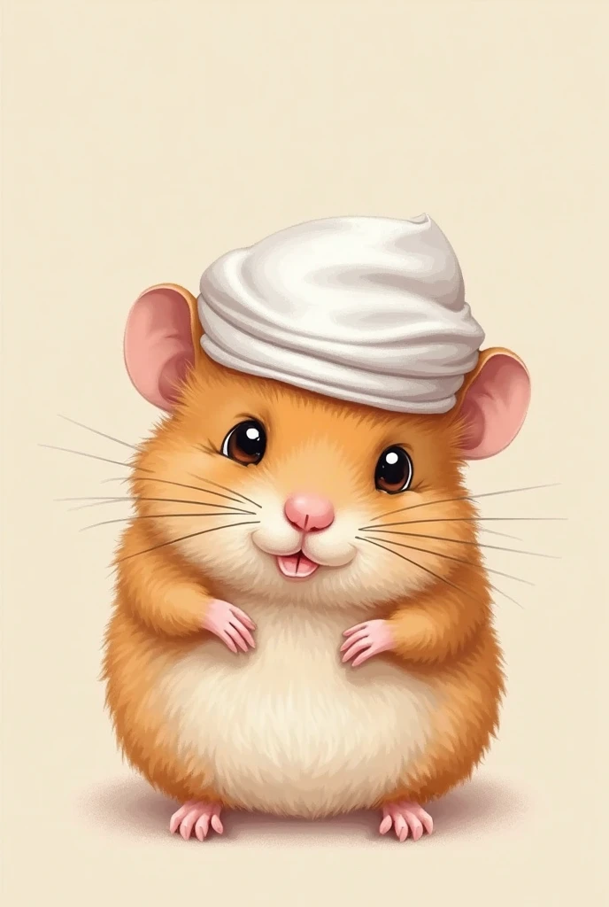 Make my picture of hamster wear a Muslim cap