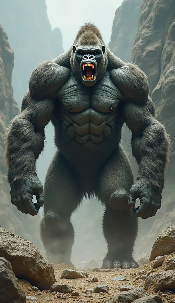 "
."Gorilla → Stone Colossus
"The gorilla lets out a ground-shaking roar as its body begins to grow. Its muscles harden into unbreakable stone, and cracks glow with molten energy. Within seconds, it evolves into the Stone Colossus, an indestructible titan ...