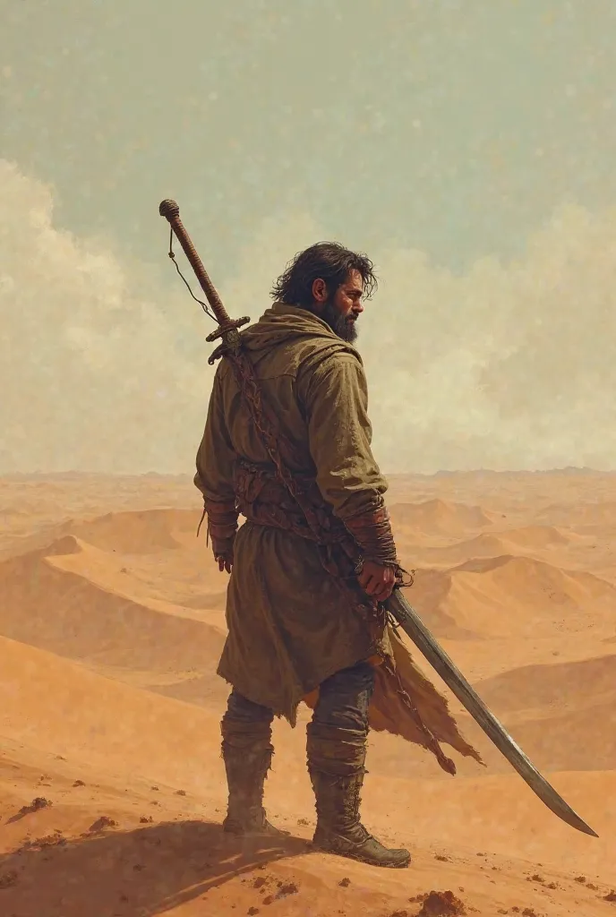 Make someone who needs a sword in the desert and it will rain