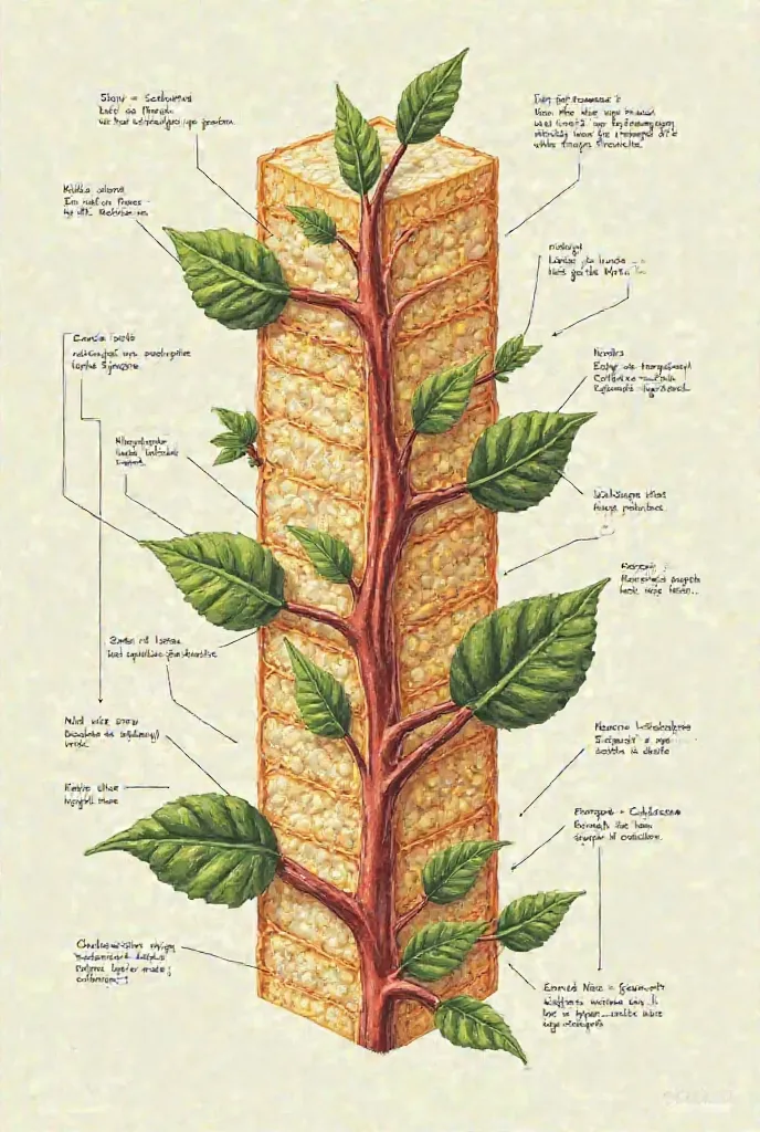 une photo pour comprendre chimiquement la structure lignocellulosique en français 
