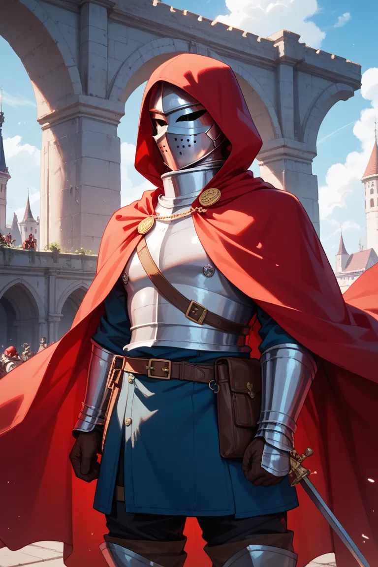 oil　pocket　I can&#39;t see your face　is cool　 hero 　The Knight in the Red Cloak