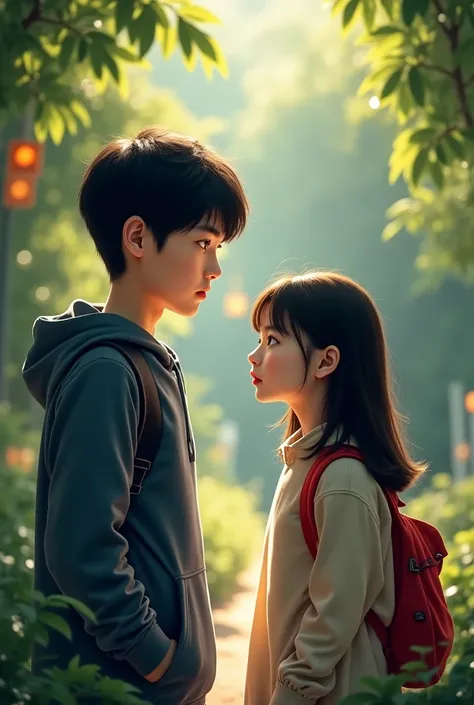 Korean boy with 17 and  school-age girl 