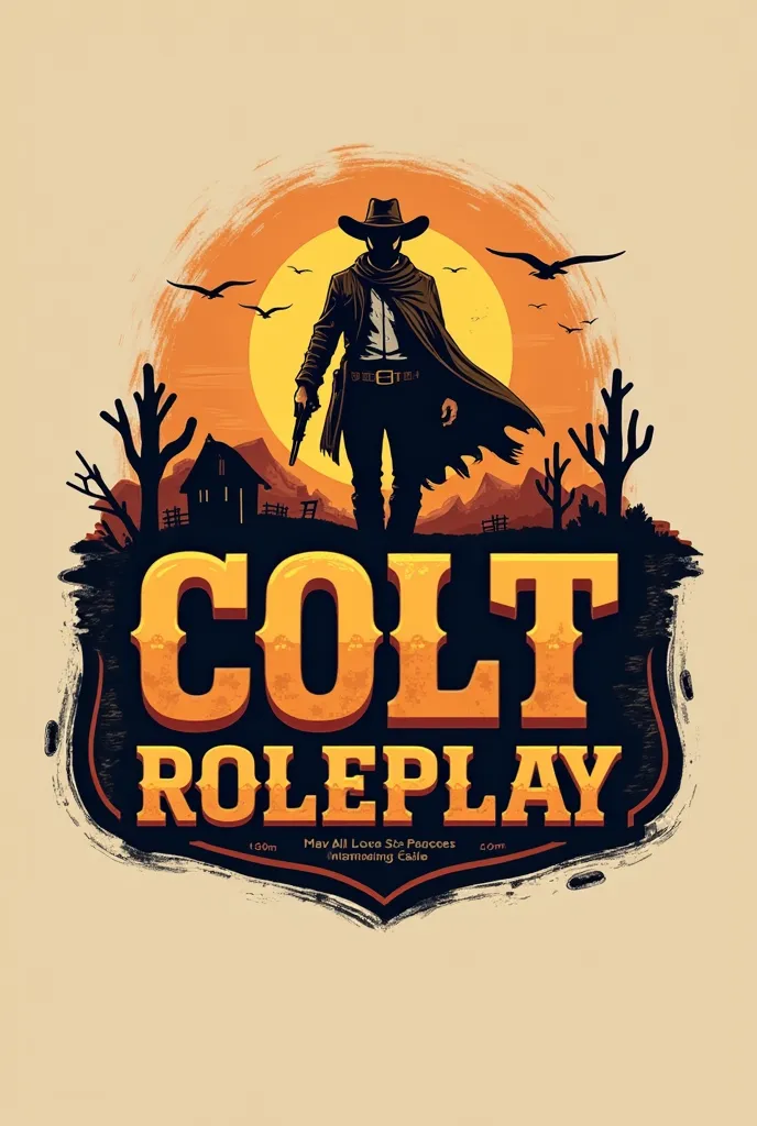 MAKE A LOGO WITH THE WORDS “COLT ROLEPLAY” IT MUST CONTAIN GAME REFERENCES