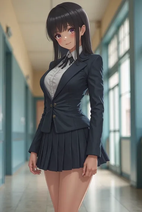 School uniform butt