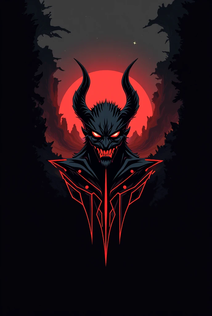 Alastor Ink 
Simple Logo design, demon inspired, dark, black, white red colour