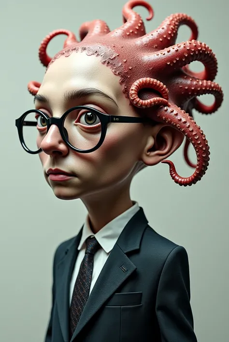 Professor octopus with human face