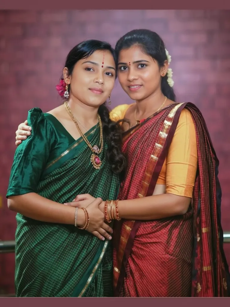 Indian mother daughter