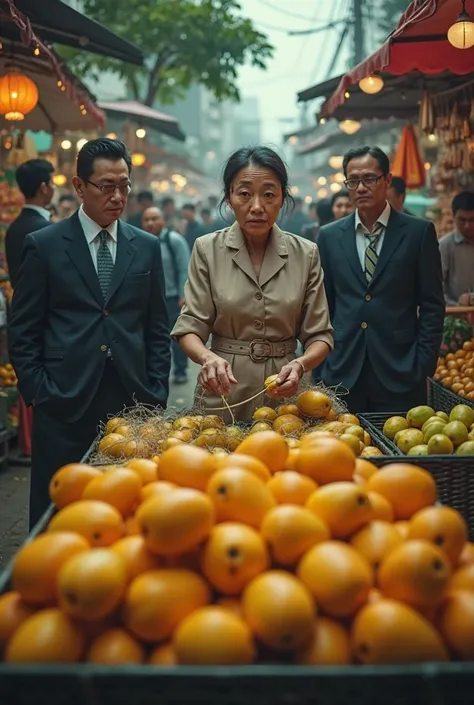 A bunch of gangsters came to buy Ms. Linh's mangoes