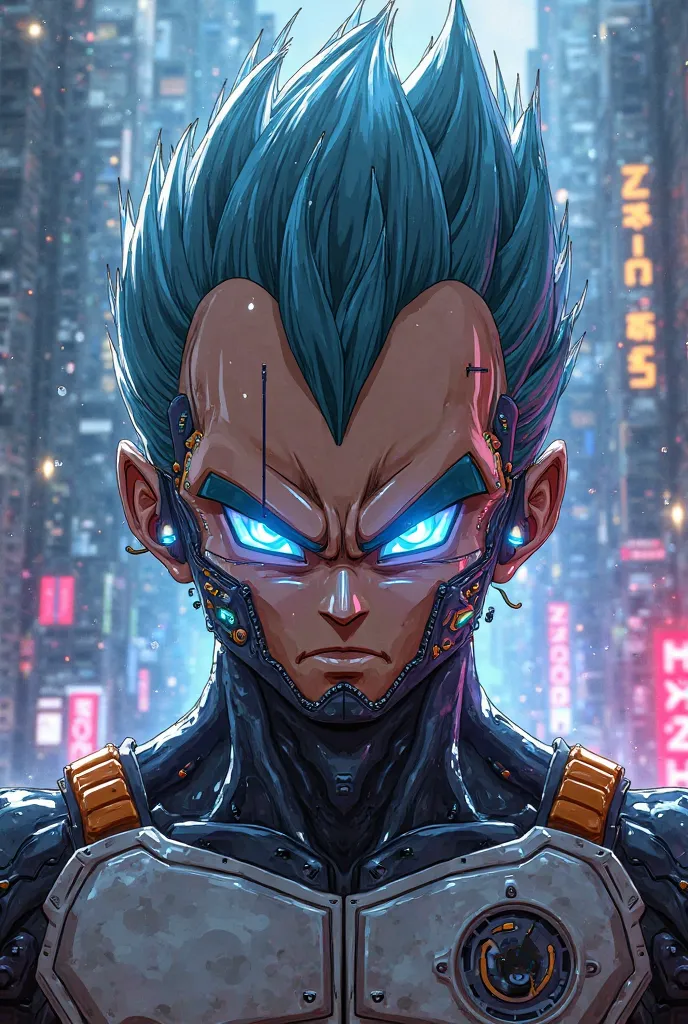 Cyber Vegeta's face 