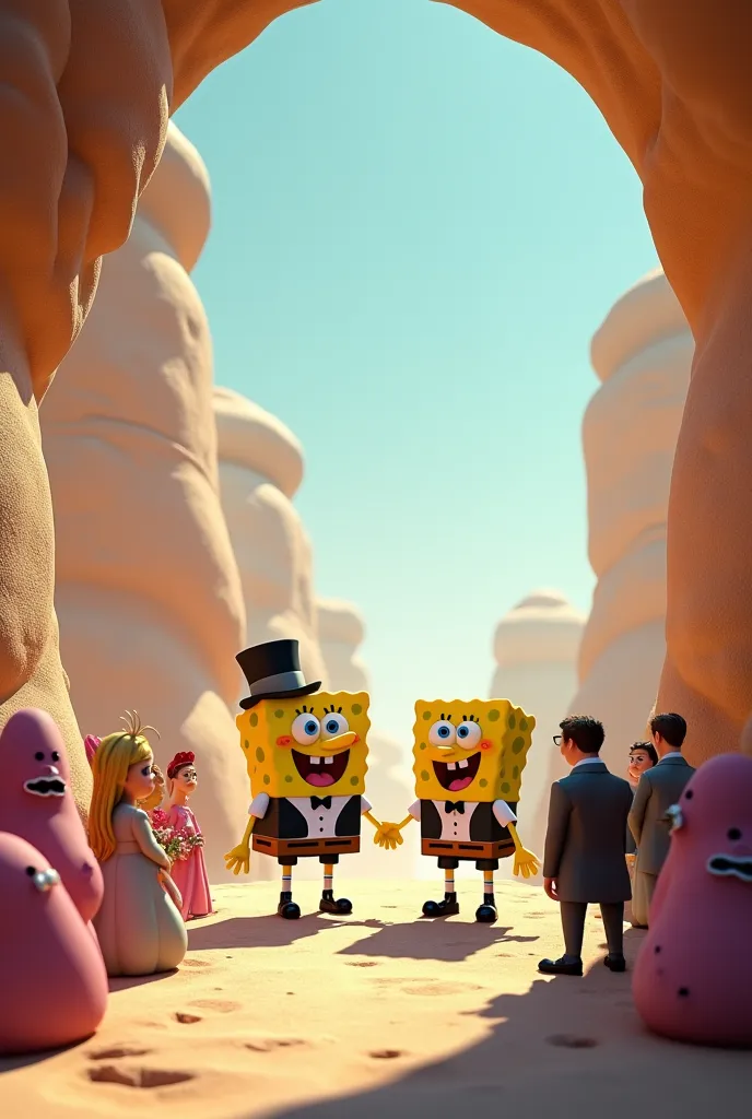 Sponge Bob and Sandstone Wedding