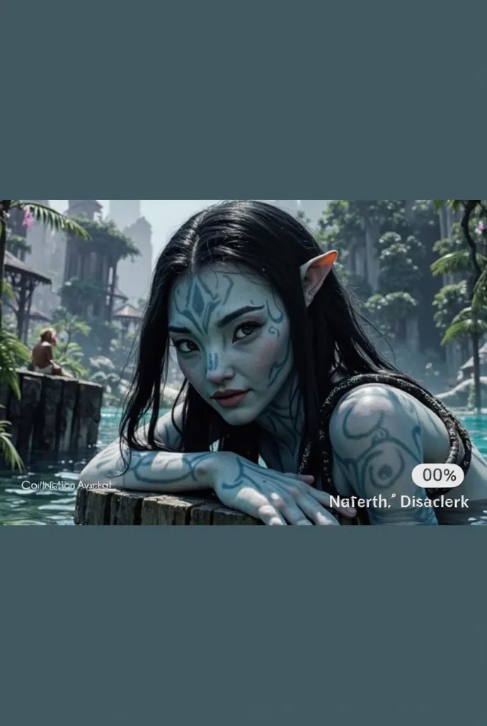 Beautiful Na'vi, Avatar girl with bright eyes