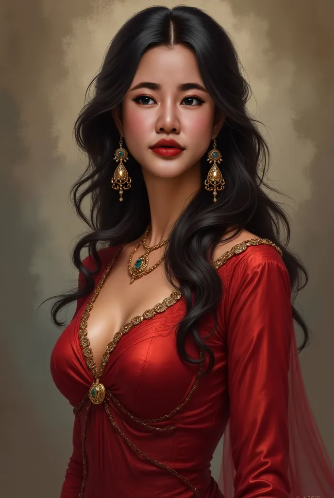 **Lady Asal Trianon: The Rising Star of Zunta** **Appearance:** Lady Asal, in her mid-thirties, is a tall and elegant woman. She stands out with her dark, wavy hair and hazel eyes. Her expression reflects a woman who is both intelligent and determined. She...