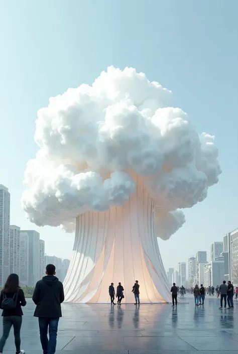  I am an architecture student and we were asked to create an Ephemeral Pavilion and our idea was  " Toxic Cloud "
General concept
The design of the pavilion seeks to represent how pollution envelops the city and affects its inhabitants without many visual ...