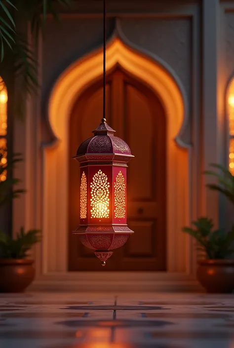 HORRO RAMADAN LANTERN ON THE UPWALL FRONT VIEW
