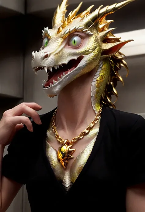 (Photorealistic:1.5), best quality, (nsfw penis erection cumming liquid gold:1.6), (real raw photograph:2), (a human man shrinking, flattening, deforming, and transforming into a solid gold dragon necklace pendant:2), (liquid gold partial encasement:2), (s...