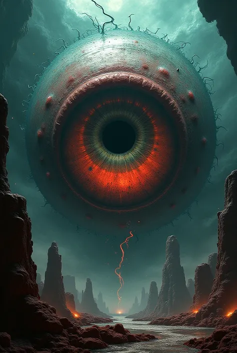 Generate the Eye of Cthulhu from the game Terraria
