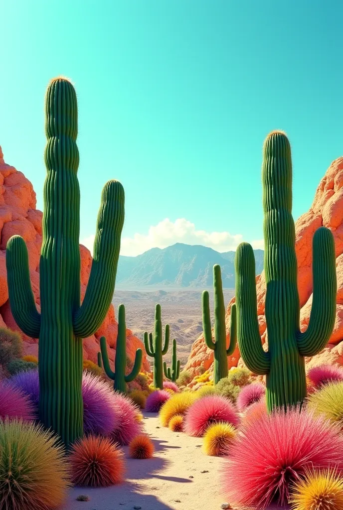 Cactus  garden for  Facebook  cover 
