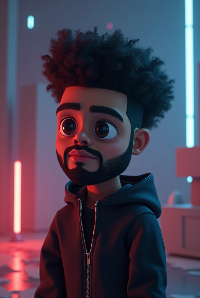 Create an animation of The Weeknd