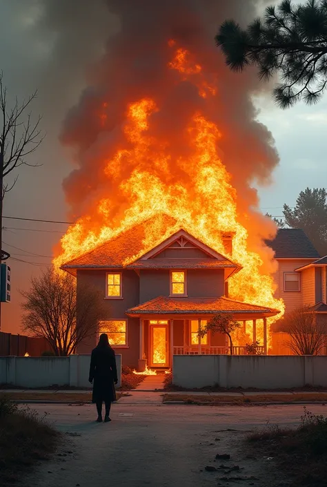 house on fire