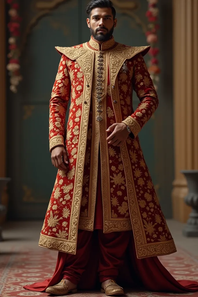 Design a prince coat for kurta pajama with an attractive look and traditional design (give images)