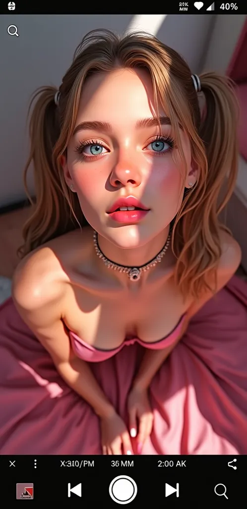 1 girl,  sexy 18 year old girl , pigtails, beautiful face, gorgeous, beautiful, beautiful, beautiful face, pale skin, parts, blonde hair, Blue eyes, full and shiny lips,  big lips,  thick lips,  half-open lips ,  light pink lip gloss , mask, skinny thighs,...