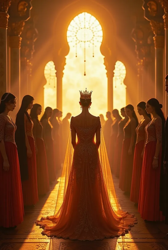 Prompts
"Hürrem Sultan in all its glory, a surreal macro photograph capturing her in a sumptuous Ottoman gown adorned with intricate gold embroidery and jeweled crown. Soft, stand in the middle of a large harem hall illuminated by golden light. in front of...