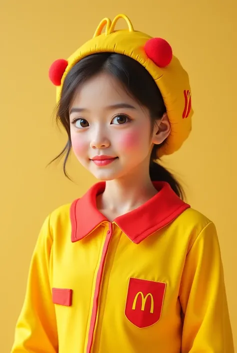 lovely girl, McDonald's costume