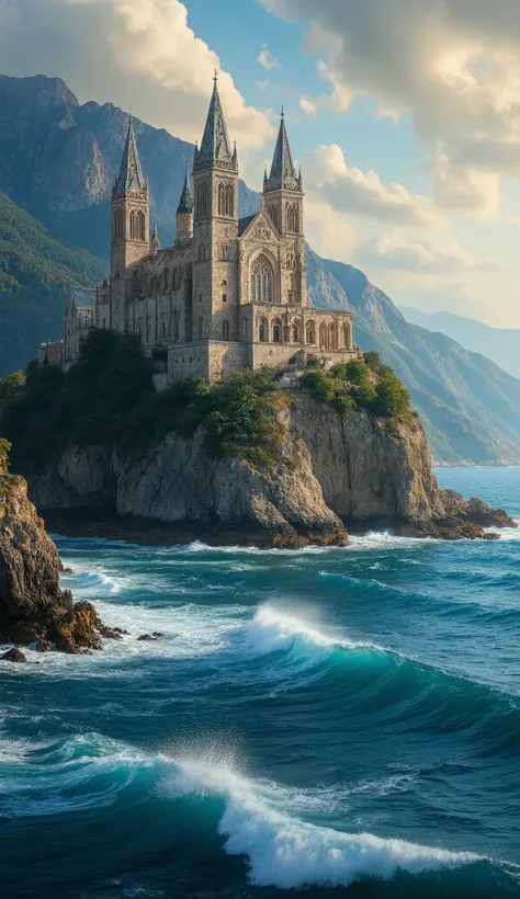 Church facing the sea.