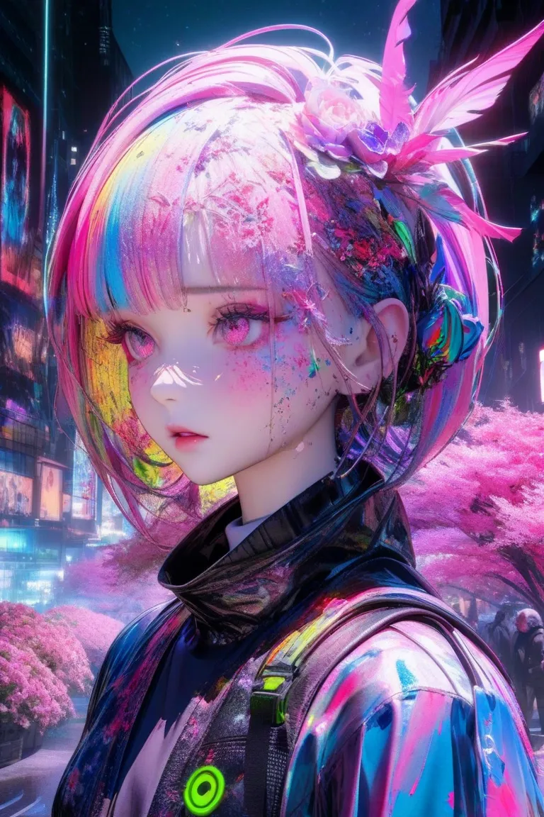  * Basics:
   * cyberpunk samurai, neon,  night city, exhaustive
   * A fairy made of flowers,  Fantastic, forest, Sparkle
   * a person who expresses abstract emotions, colorful, Contemporary Art, portrait
 * Add element :
   * cyberpunk samurai, neon,  n...