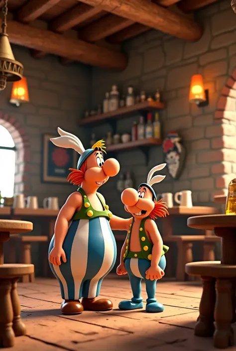 Asterix and Obélix funny humor pixar,  Decor a tavern 