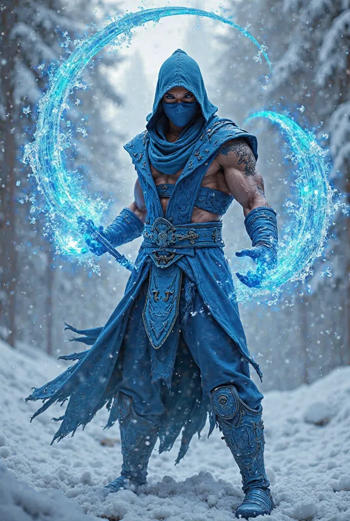 Sub Zero Mortal Kombat creating ice KUNAI