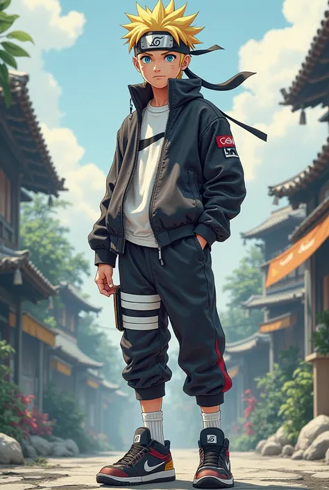 Naruto wearing Nike clothes