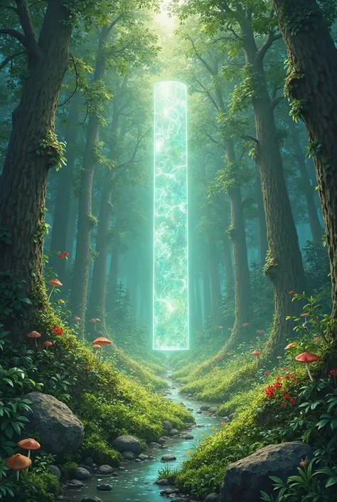 Elongated rectangular enchanted forest 

