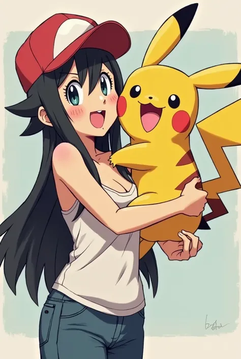 Ash Kethum and Pikachu sex Pokemon style