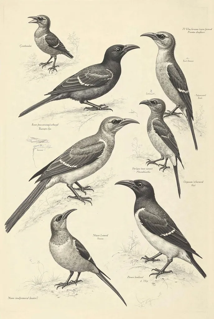 , According to Darwin's observations in the Galapagos Islands, he drew a schematic drawing on which he developed finches in order to survive