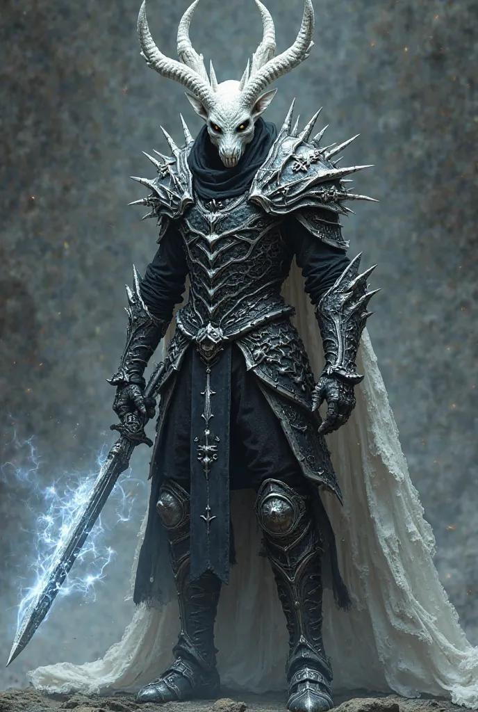 Character: A White Dragonborn Necromancer/Hexblade

Physical Traits:
Six horns total: four sweeping back from the top of the head, and two jutting forward from the sides of the jaw
White, draconic scales, with a faint icy sheen
Armor & Clothing:
A gothic, ...