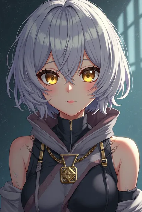 create a female anime character Name: lyra (or anything else you like).
 Aparência:  short silver hair ,  Yellow Eyes,  light scars  (presa In Dungeon).
can: light,
 Personality : reserved, Loyal , suspicious of strangers (Dungeon Trauma).
History: Prisone...