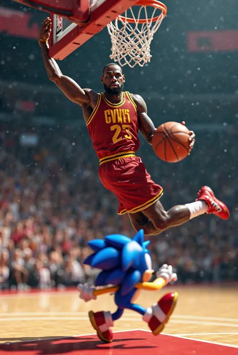 Lebron Dunkin on Sonic the hedgehog 