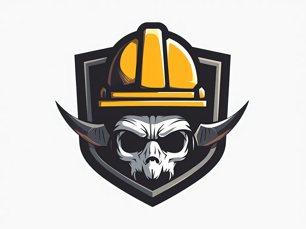 I'm seeking a logo designer with a knack for creating industrial and rugged designs. The logo should embody the spirit of construction, so it needs to be:

- Modern and sleek, yet with a touch of ruggedness
- Incorporating a hard hat or helmet in a stylish...