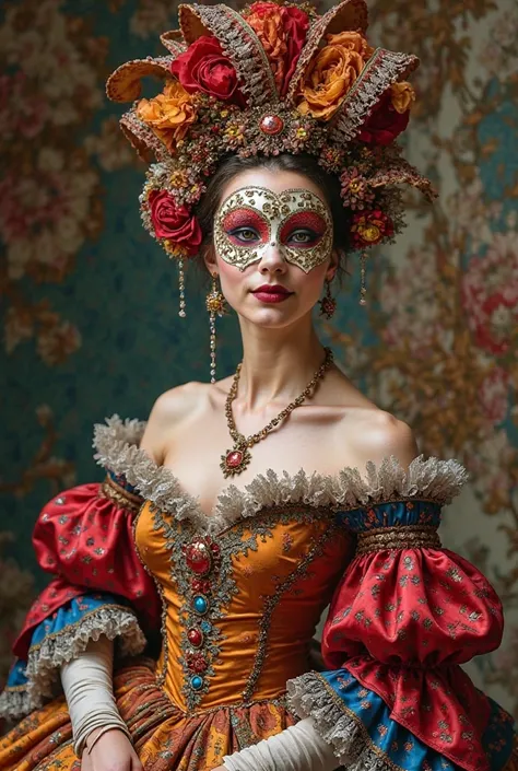 Create a Colombina carnival costume