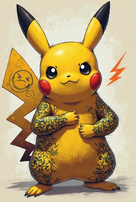 But the Picachu photo has tattoos