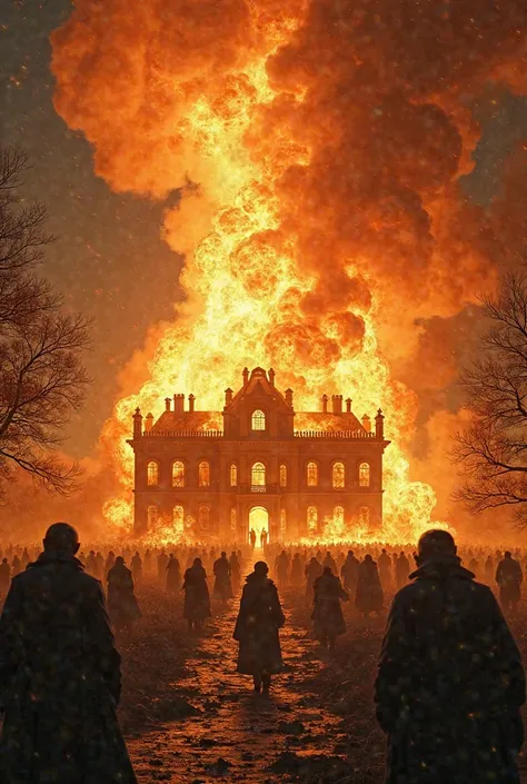 Explosion at Kirk-a-Field – A massive explosion tears through the night sky as Darnley’s residence is engulfed in flames.